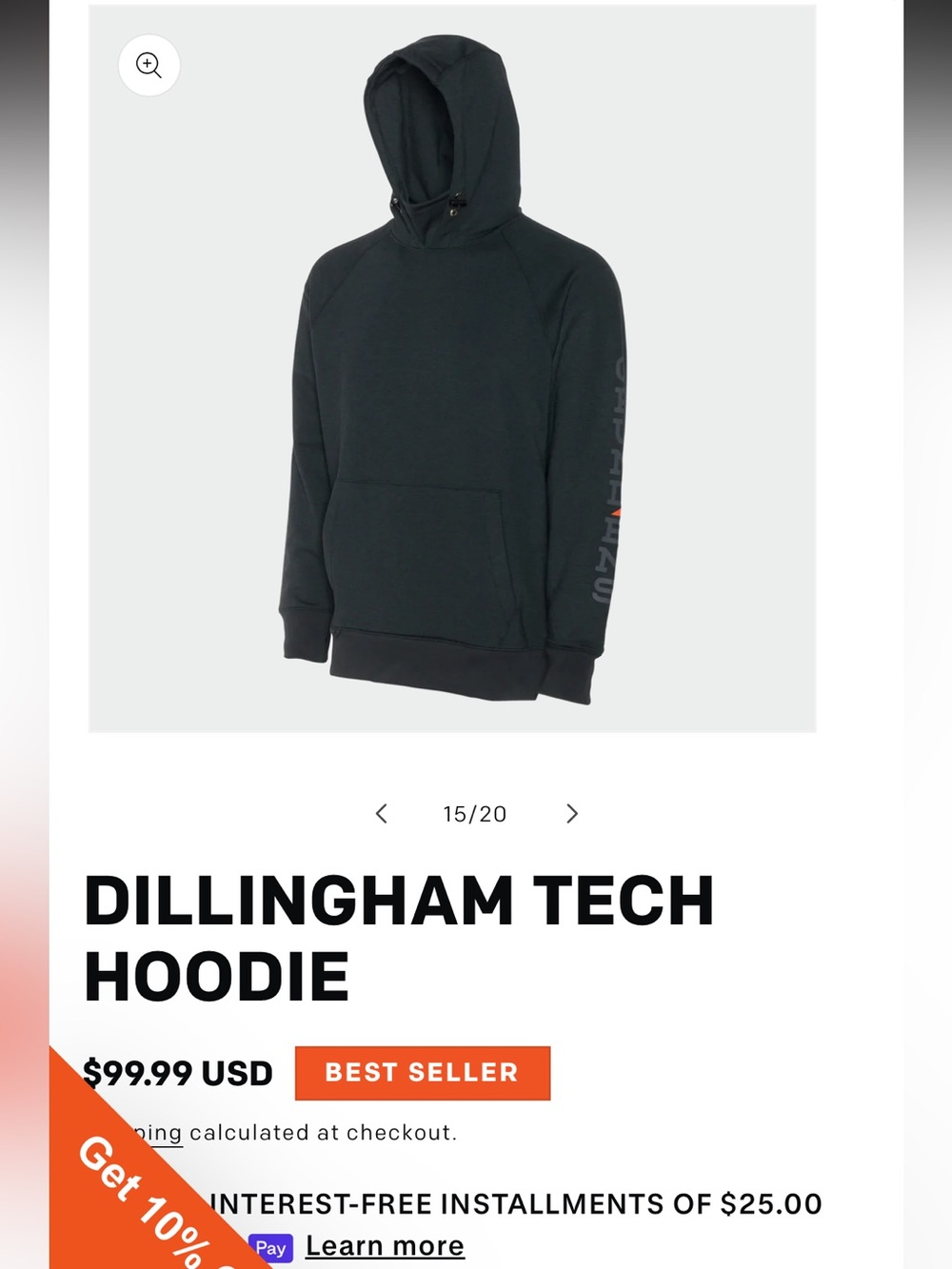 New Grundens Dillingham Tech Hoodie size small!